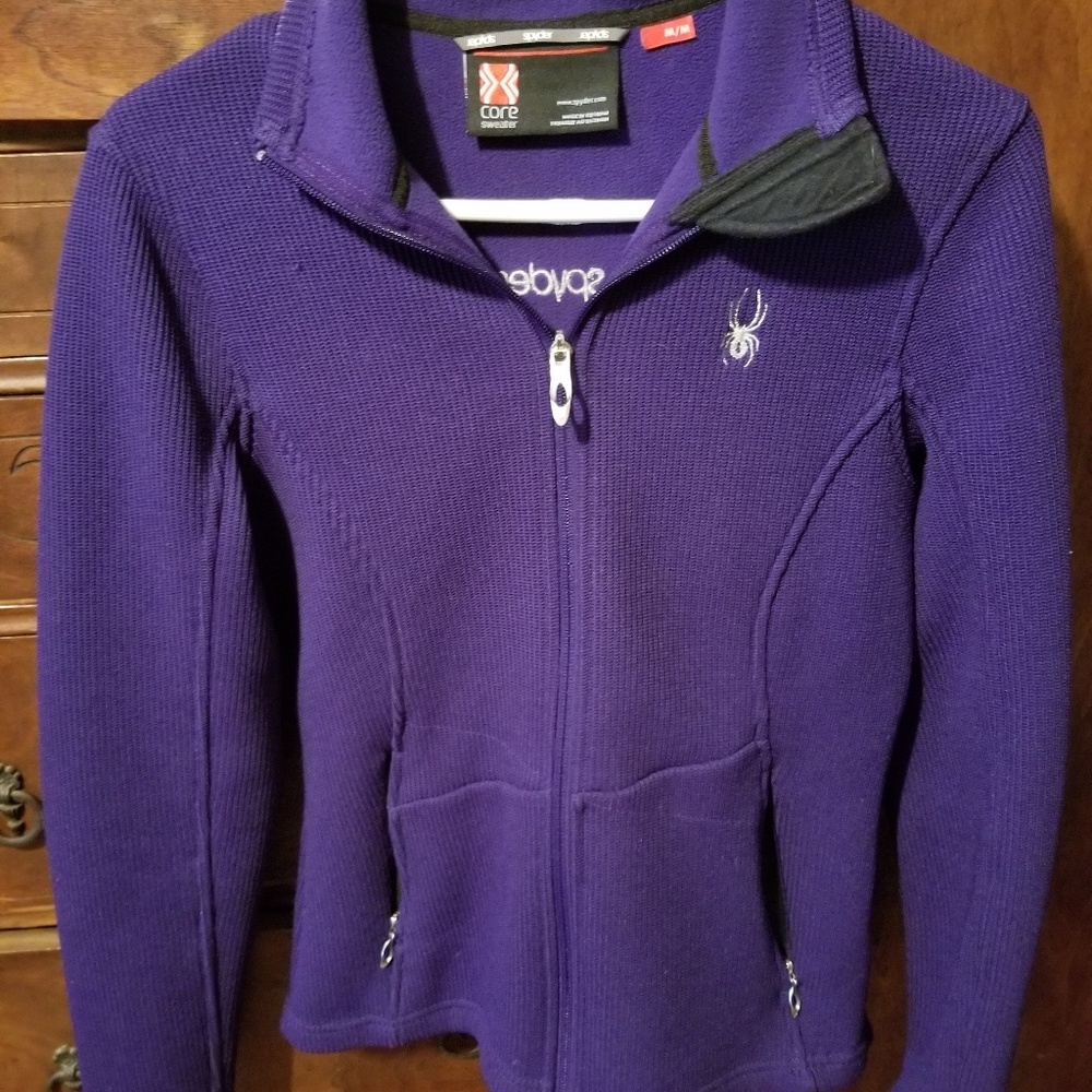 Womens med Spyder core sweater..purple